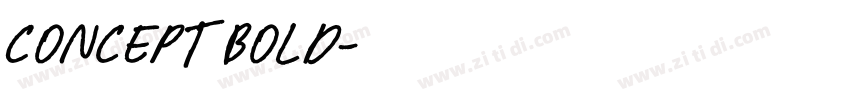 Concept Bold字体转换